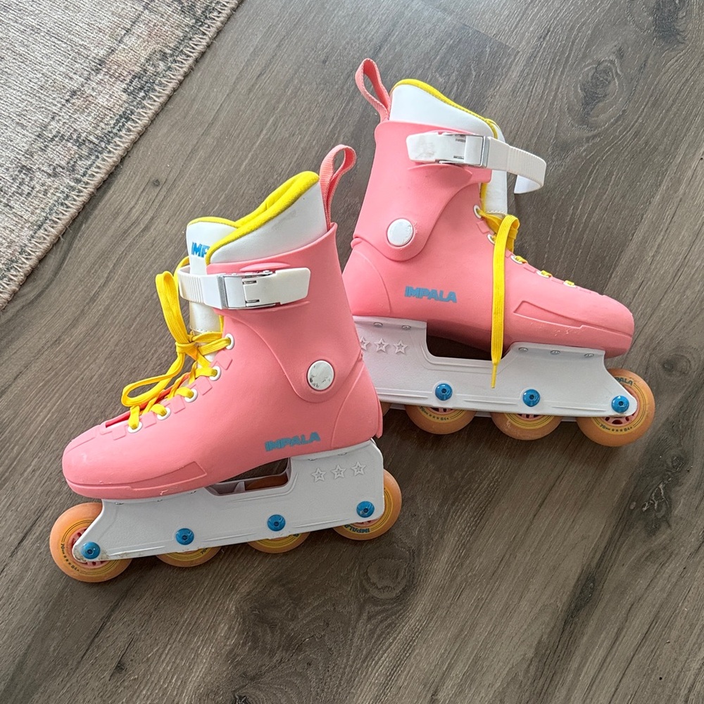 Impala pink and yellow size 5